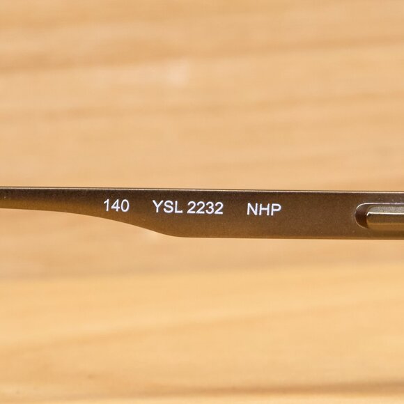 Yves Saint Laurent YSL 2232 NHP 53/19 140 Unisex Eyeglasses Frame, Made in Italy - Picture 11 of 11